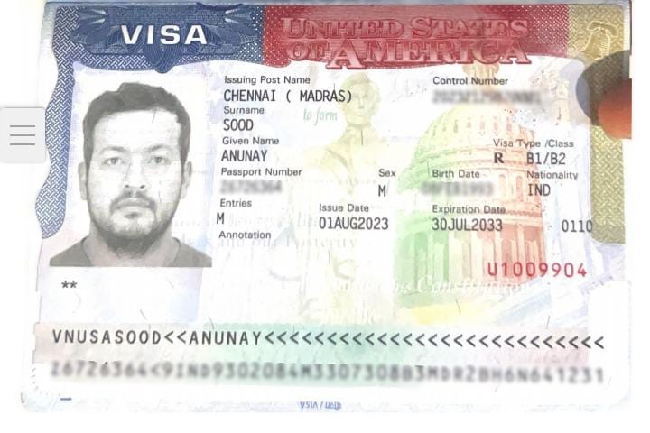 Anunay Sood Visa
